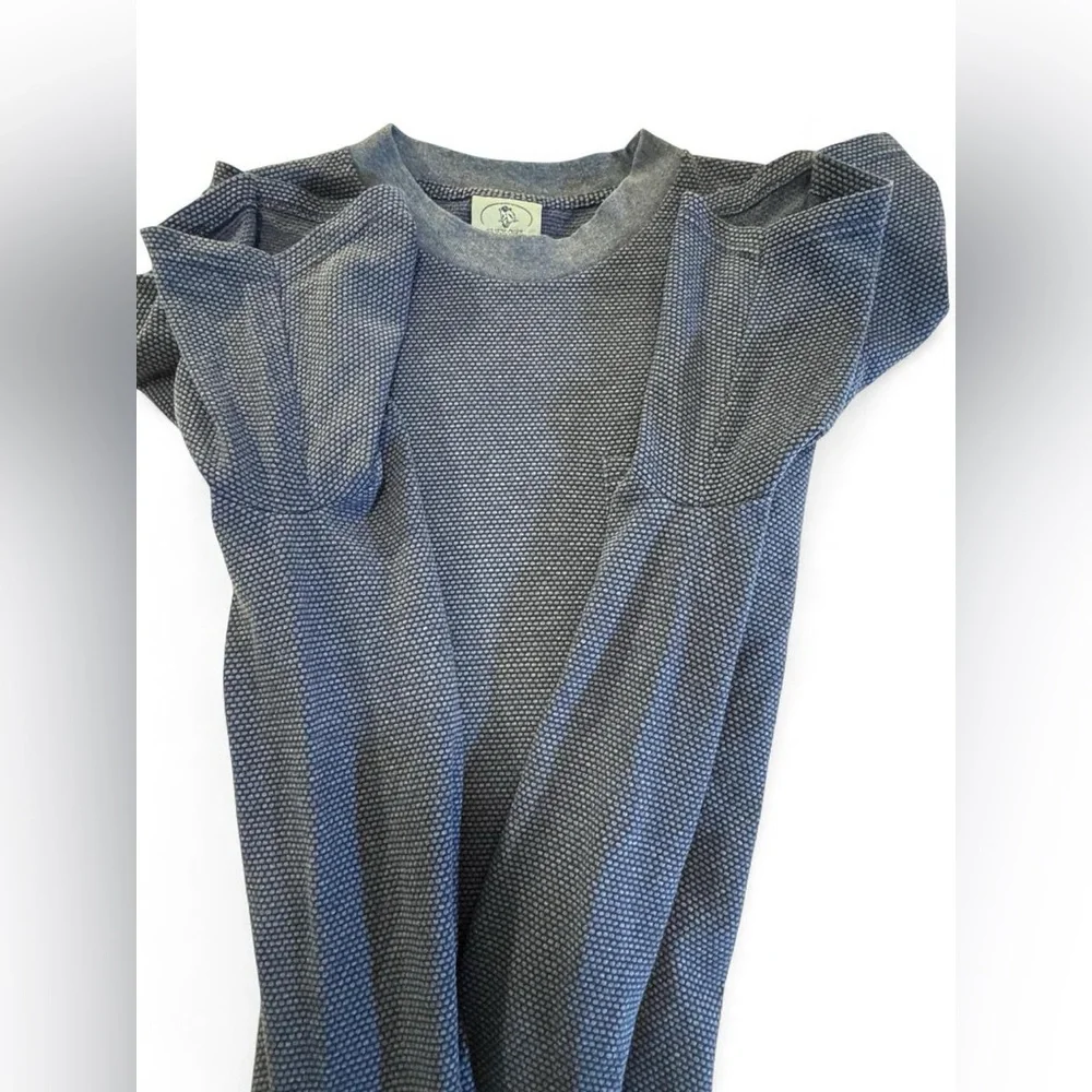 Rare Vintage 1996 Camel Blue Textured Pocket Tee Made USA XL Cotton Blend